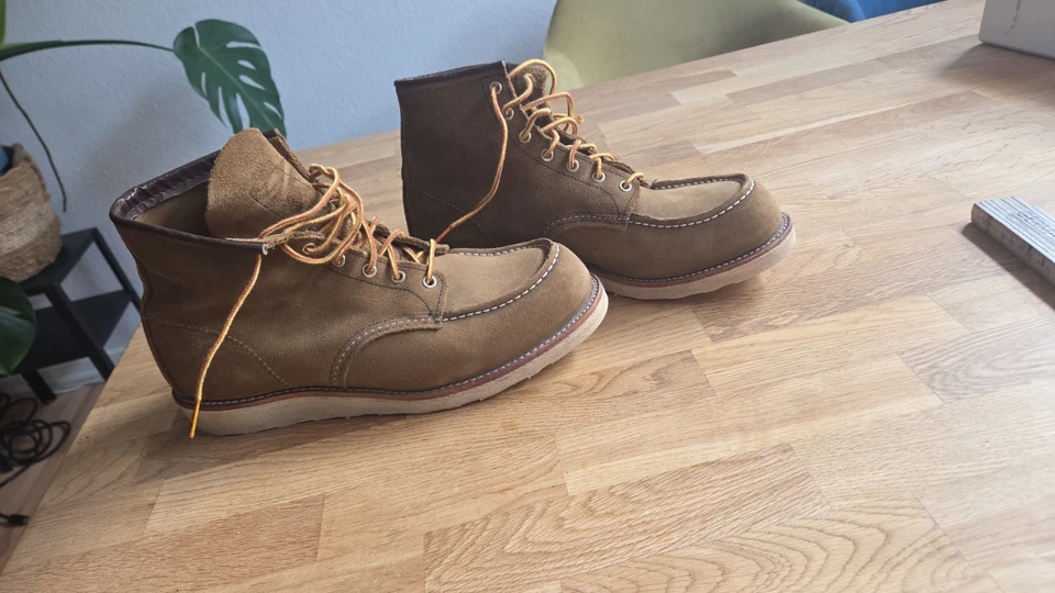 Herrenschuh Red Wing Moc Toe 8881 Olive Mohave Leather, wie neu, Größe 44 - Bild 3 von 4