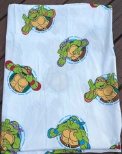 Teenage Mutant Ninja Turtles Twin Flat Bed Sheet Nickelodeon TMNT Bedding Sheets