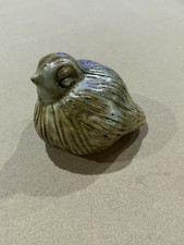 Peter's Pottery, McCarty  s Protege, Jade/green Sleeping Quail Signed