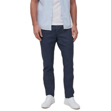 Men's Slim Fit Linen Cotton Chino Trousers Casual Lightweight Summer Pants