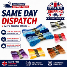 8lot 7.5m Silk Line Cotton Cross Stitch Thread Sewing Skeins Embroidery Thread 