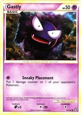 Heavily Played, English Pokemon Regular Gastly - 63/102 - Common HS - Triumphant on eBay
