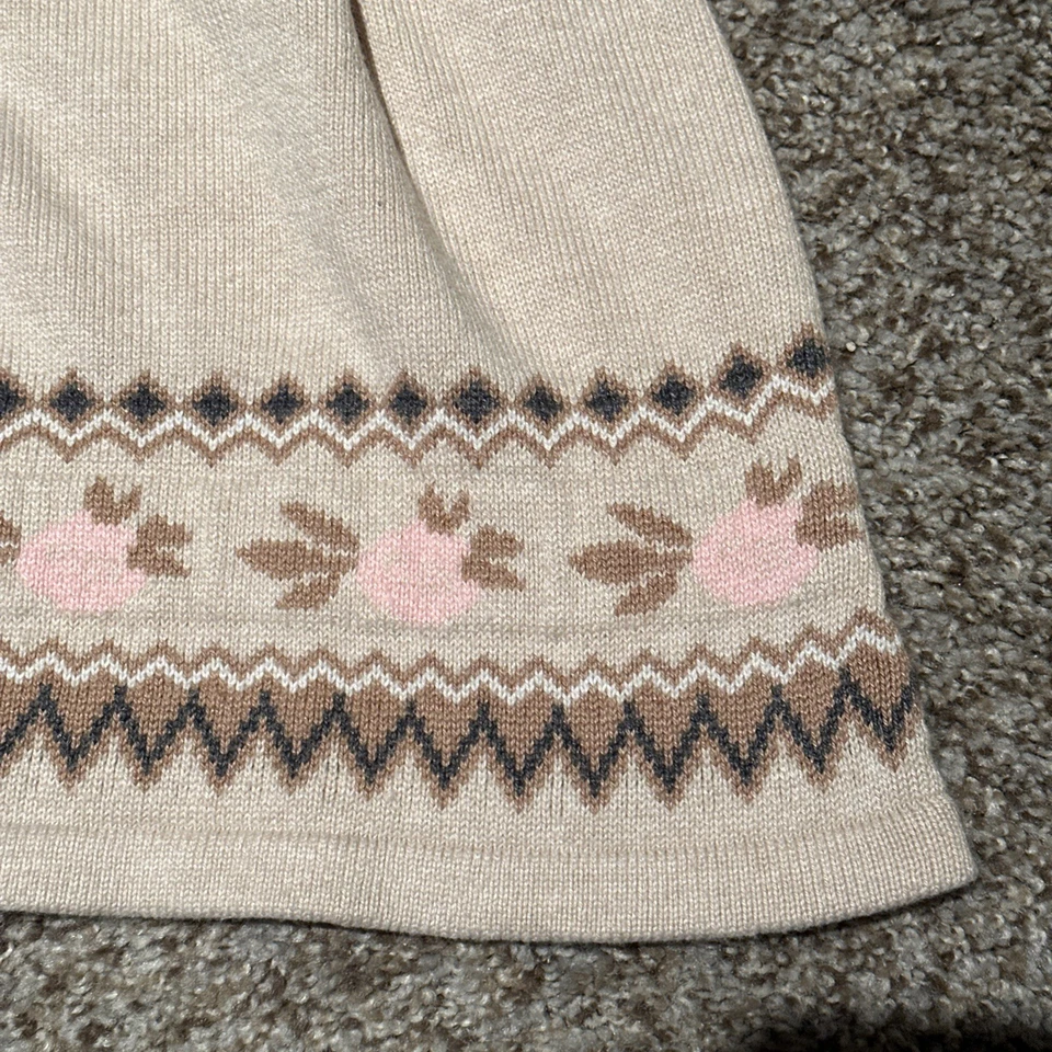 Vestido Suéter Janie and Jack Fair Isle Flores Talla 4 4t Foto 3 de 4