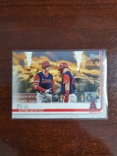 2019 TOPPS SERIES 2 #367 SHOHEI OHTANI GETS HOT MIKE TROUT