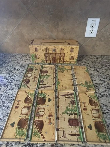 Vintage Marx Official Davy Crockett Alamo Play Set Fort Tin *PLEASE READ*