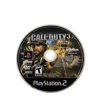 Call of Duty 3 PlayStation 2 Video Game NTSC Multiplayer