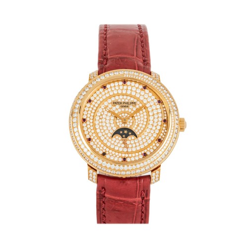 Patek Philippe Complications Moonphase Rose Gold Diamond 33 Wa...