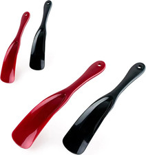4Pcs Superior Plastic Shoe Horn 7.7" 1.38" Small Travel Shoehorn Home Hotel Use