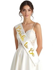 Elegant Bride To Be Sash Veil Set Bridal Shower Accessories Bachelorette