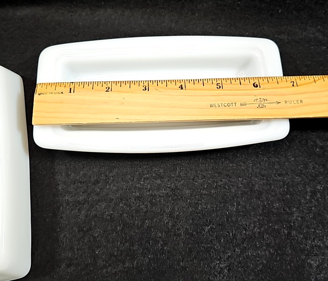 Vintage Pyrex Butter Dish Spring Blossom Crazy Daisy Green Flowers 72B USA Made