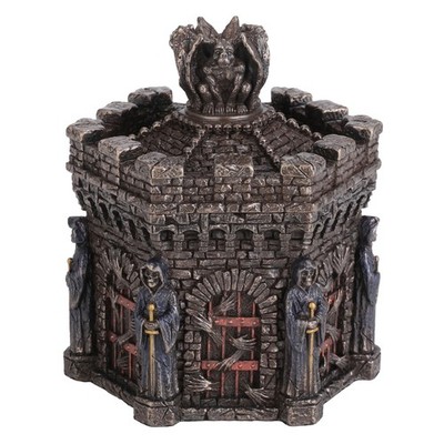 Veronese Design 5 1/4 Inches Gargoyle Hexagon Wardon Of Souls Trinket Box