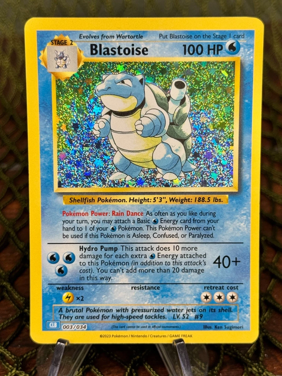 Blastoise Pokémon TCG Grade 9.5 Individual Collectible Card Game