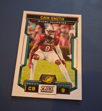 SCORE Cam Smith Miami Dolphins Rookie NFL Football Sports Trading Card #9. rookie card picture