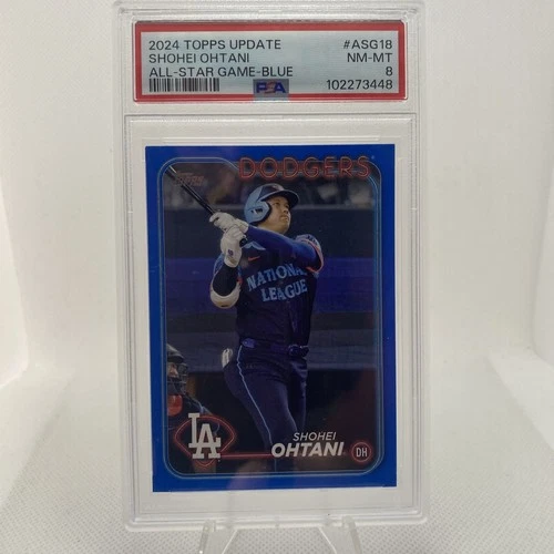 2024 Topps Update Series Shohei Ohtani All-Star Game Blue PSA 8 SP #ASG-18