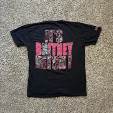Y2K It’s Britney Bitch! Britney Spears Shirt Blackout Size XL Black Pink