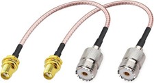 Durable 6-Inch SMA Female to UHF Coaxial Cable - Ideal for Antennas & Amplifiers