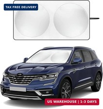 Windshield Sun Shade with Storage Pouch for SUVs, Durable 190T Polyester Sun Shi