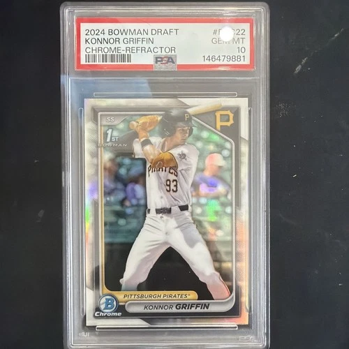 2024 1st Bowman Draft Chrome Refractor Konnor Griffin PSA 10 MLB #1 Prospect