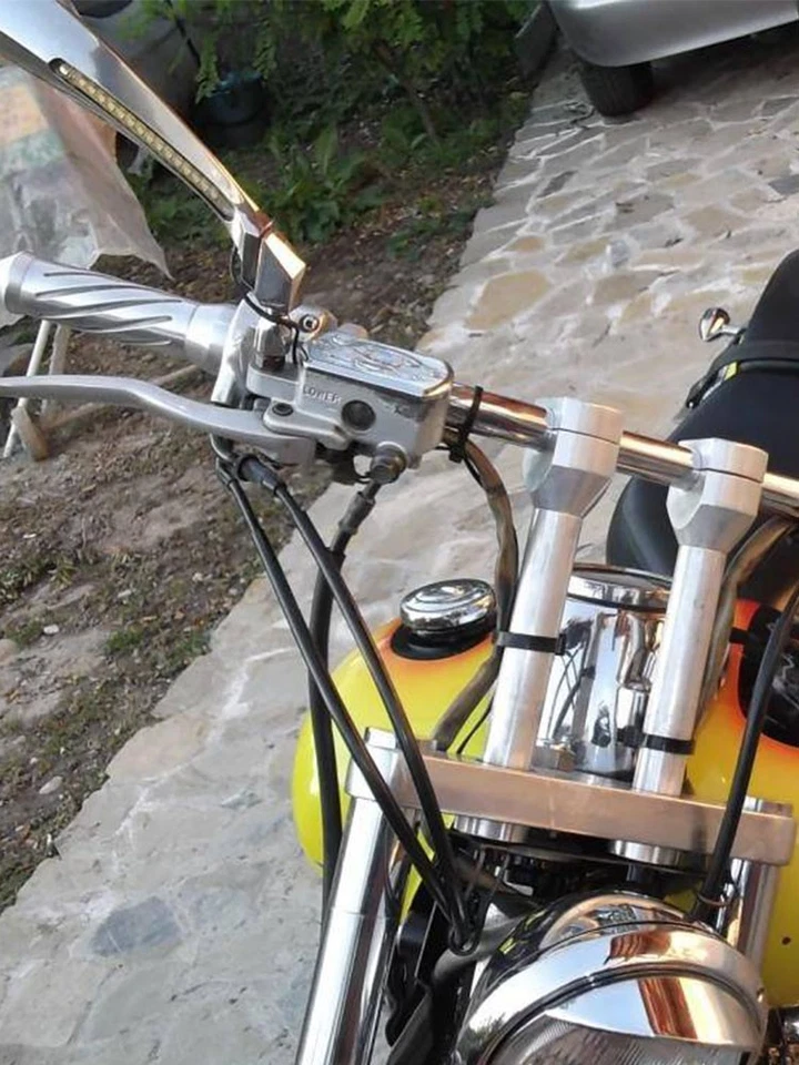 Cubierta de cilindro maestro de freno cromada para Yamaha V Star XVS 650 950 1100 1300 modelo Foto 4 de 4