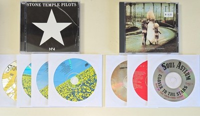 Stone Temple Pilots CD Lot-5 & Soul Asylum DC Lot-4 *7-NO Jewel Cases