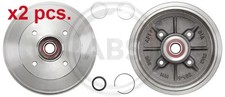 X2 PCS REAR BRAKE DRUM SET X2 PCS. 2884-SC A.B.S. I