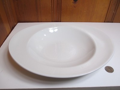 Churchill Equation 12'' Orbit Oval White Super Vitrified Ceramic Pasta Bowl NEW
