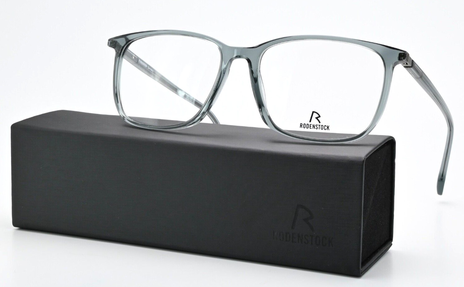 RODENSTOCK Germany Brille R5360 D 145 Glanz Iceblau Rechteckig Eco Leicht Large 41590₽