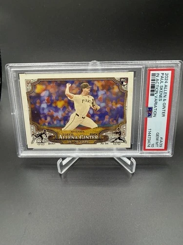 2024 Topps Allen & Ginter Paul Skenes IN ACTION VARIATIONS SP RC #IA39, PSA 10