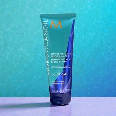 Moroccanoil Blonde Perfecting Purple Shampoo   200 ml/Anti-Gelbstich, pflegend