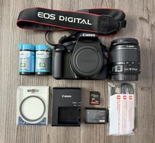 Canon EOS Rebel T3 DSLR Camera w/ 18-55mm Lens, Battery, Charger, SD Card  Bag