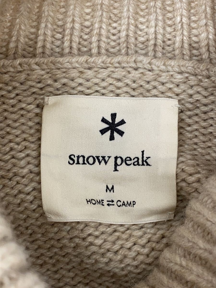  peak◆Alpaca Knit Turtleneck Pullover/M/ウール/BEG/KN-20AU104 Snow Peak Knit Sweater Alpaca Turtleneck Pullover M Wool