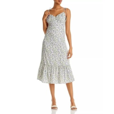 knee length dresses for ladies Annika Midi Dress- Deep Aqua Floral main image 1