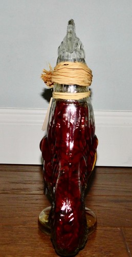 VNTG! Art For Table Glass Rooster Infused 3 Chili Vinegar Peppers Bottle Decor - Picture 8 of 13