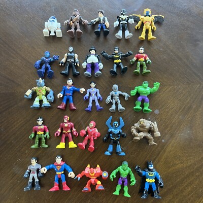 25 Imaginext DC Comics Figure Lot Star Wars Power Rangers TMNT Super Heroes