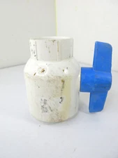 Spears Utility White PVC Ball Valve 150PSI Slip Socket 2-1/2" - Unused - 2.5"