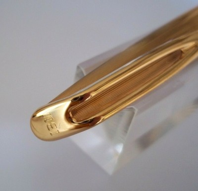 Stylo Roller Waterman CF édition Spéciale IBM - Or Plaqué, Occasion Bon état Avec Recharge Neuve