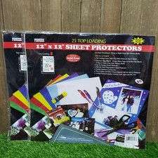2x Pioneer 12 x12 - Sheet Page Protectors - 25 TOP LOADING SHEETS 50 total