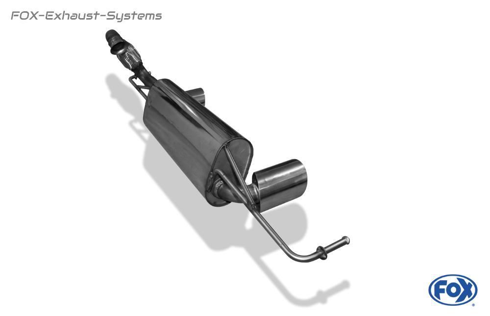 Marmitta Sportiva Fox 2x100mm Per Smart Fortwo 453 - Acciaio Inox Con Omologazione E - Foto 8