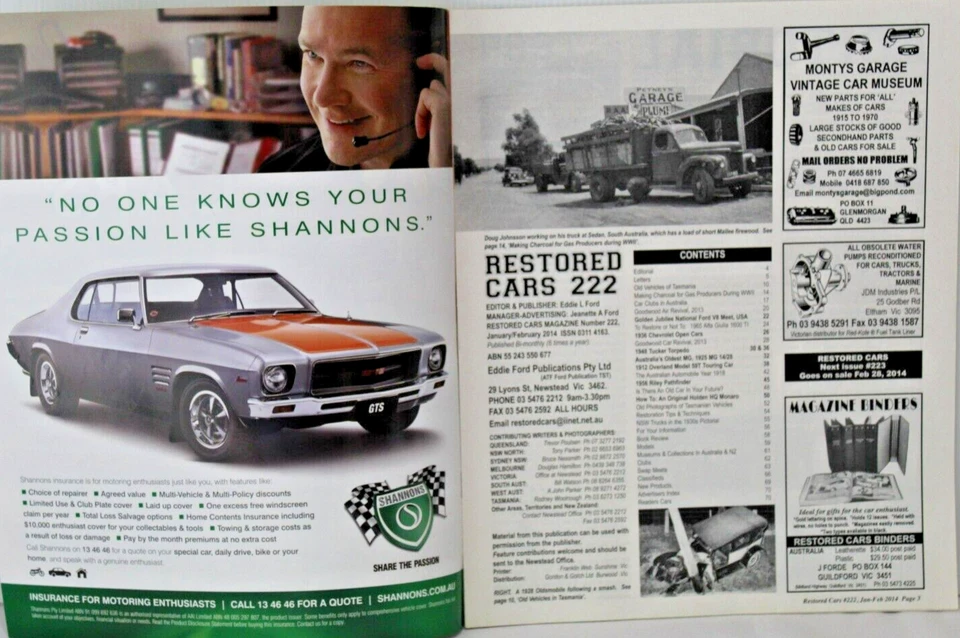 Restored Cars Australia Magazine Full Year 2014 6 Issues: 222 - 227 Classic Auto - Image 3 of 4