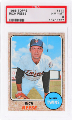 Cards Rich Rteese 1968 Topps Rich Reese #111 PSA 8 | eBay