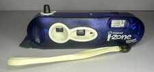 Polaroid I Zone Instant Pocket Camera Clear Blue / Tested Working