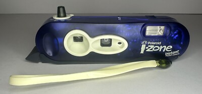 Polaroid I Zone Instant Pocket Camera Clear Blue / Tested Working