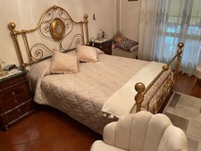 letto matrimoniale foglia oro