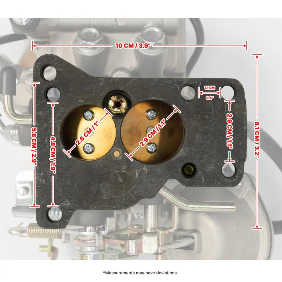 Carburador Carby Carbie E3 E5 para camioneta MAZDA 323 FAMILIA GLC FORD LASER METEOR Foto 3 de 4