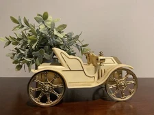 Vintage Fidelent Music Jewelry Box Model T Automobile Made in Hong Kong Complete