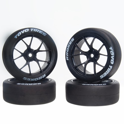 1/10 Onroad Rc Car Wheels Tires Set For Tamiya Hpi Hsp Traxxas Nitro 4-tec 2.0 - Picture 8 of 10