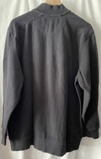 Greg Norman Black Pullover Sweater Mens X Shark Logo 1/4 Zip Golf Size XL