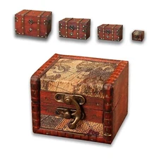 Wooden Jewelry Box, Classical Wood Jewlery Box Jewelery Storage Box Case Hold...