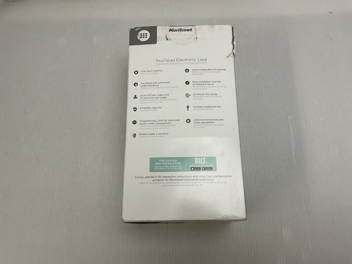 Kwikset SmartCode 270 Touchpad Electronic Lock - Matte Black 992700-005 **NEW** - Picture 2 of 4