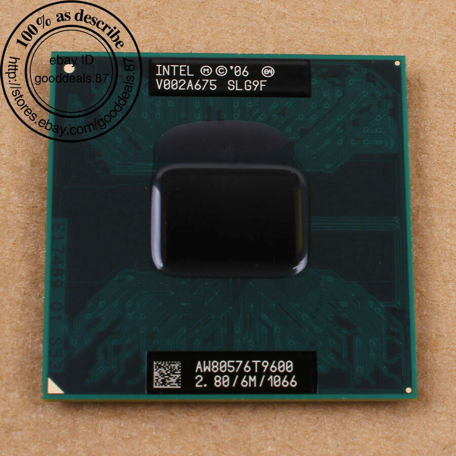 Processore Intel Core 2 Duo T9600 - 2.80 GHz, 6 MB Cache, 1066 MHz FSB, Usato Funzionante - Foto 2